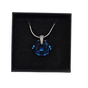 Swarovski SCS Eternity Blue Crystal Necklace